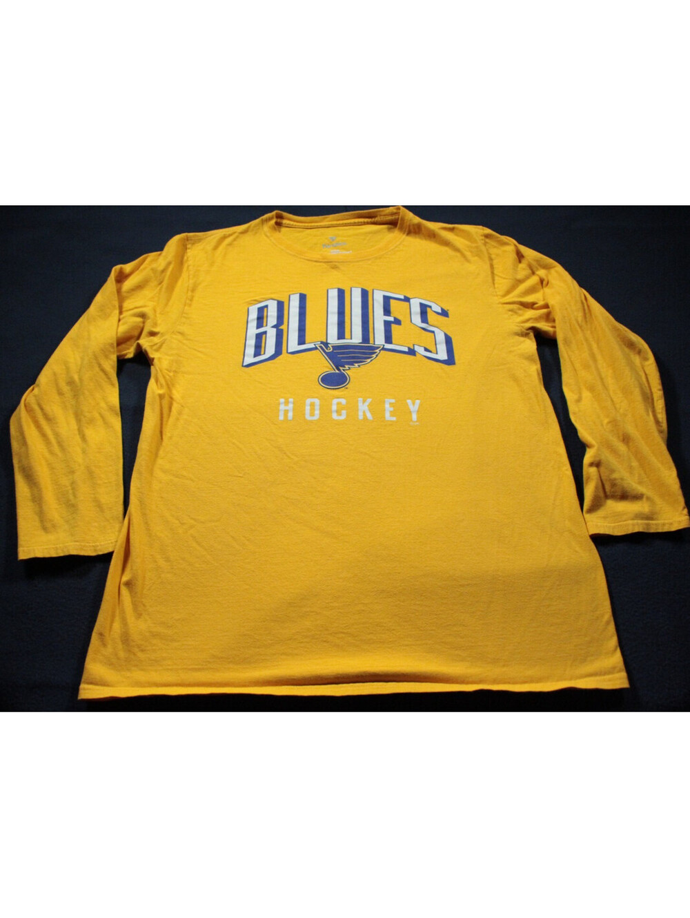 St. Louis Blues Long Sleeve T-Shirt Fanatics Yellow L NHL Hockey